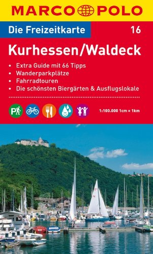 MARCO POLO Freizeitkarte Kurhessen, Waldeck 1:100.000: Wanderparkplätze, Fahrradtouren, Die schönsten Biergärten & Ausflugslokale Leisure, Home & Garden