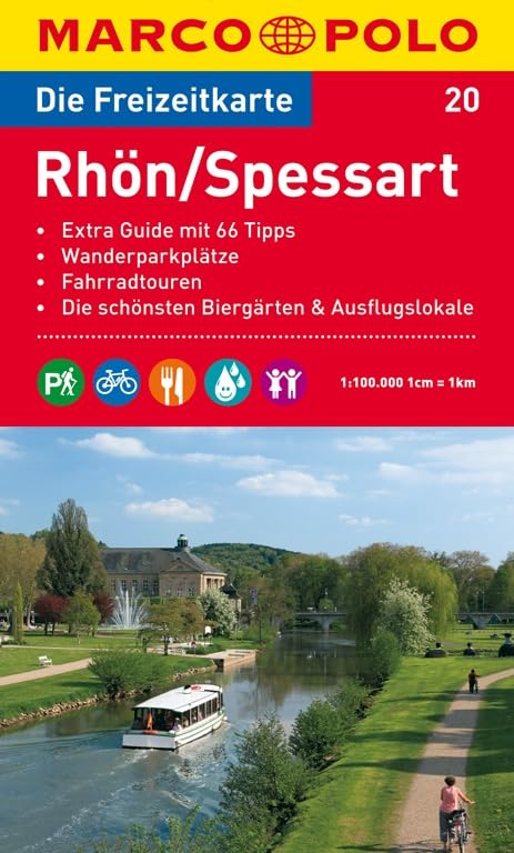 MARCO POLO Freizeitkarte Rhön, Spessart 1:100.000: Wanderparkplätze, Fahrradtouren, Die schönsten Biergärten & Ausflugslokale Leisure, Home & Garden