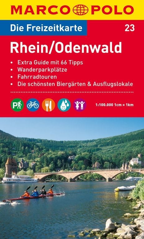 MARCO POLO Freizeitkarte Rhein/Odenwald 1:100.000: Wanderparkplätze, Fahrradtouren, Die schönsten Biergärten & Ausflugslokale Leisure, Home & Garden