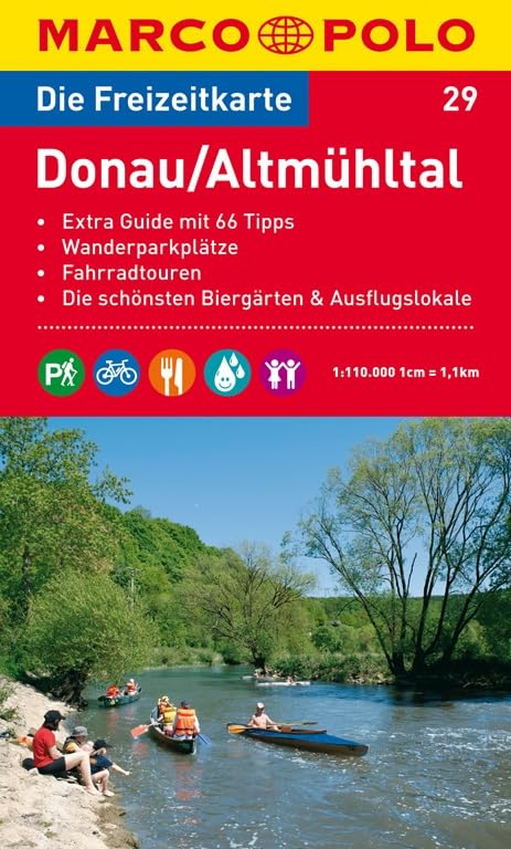 MARCO POLO Freizeitkarte Donau, Altmühltal 1:110.000: Wanderparkplätze, Fahrradtouren, Die schönsten Biergärten & Ausflugslokale Leisure, Home & Garden