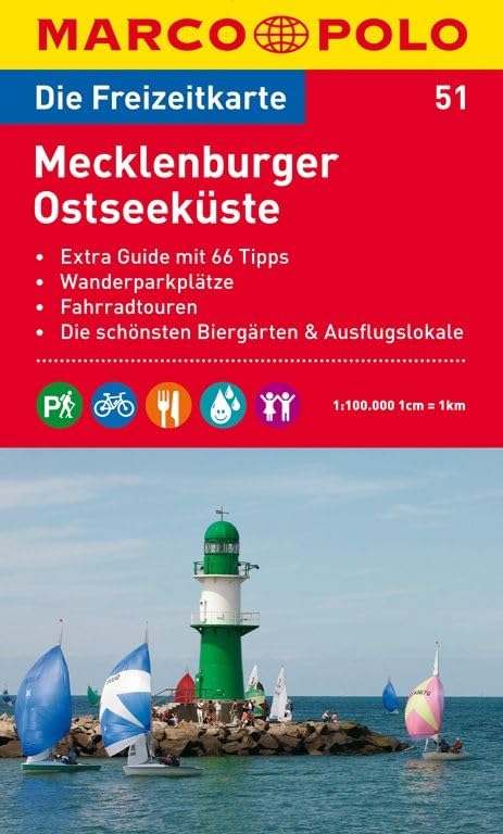 MARCO POLO Freizeitkarte Mecklenburger Ostseeküste 1:100.000: Wanderparkplätze, Fahrradtouren, Die schönsten Biergärten & Ausflugslokale Leisure, Home & Garden