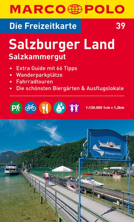 MARCO POLO Freizeitkarte Salzburger Land 1:120.000: Wanderparkplätze, Fahrradtouren, Die schönsten Biergärten & Ausflugslokale Leisure, Home & Garden