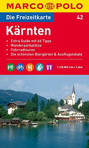 MARCO POLO Freizeitkarte Kärnten 1:120.000: Wanderparkplätze, Fahrradtouren, Die schönsten Biergärten & Ausflugslokale Leisure, Home & Garden