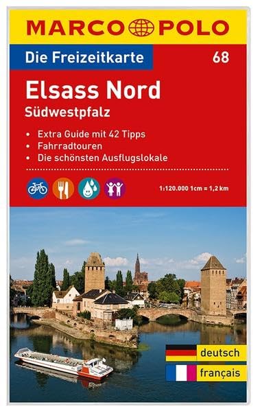 MARCO POLO Freizeitkarte Elsass Nord, Südwestpfalz 1:120:000: Wanderparkplätze, Fahrradtouren, Die schönsten Biergärten & Ausflugslokale. Dtsch.-Französ. Leisure, Home & Garden