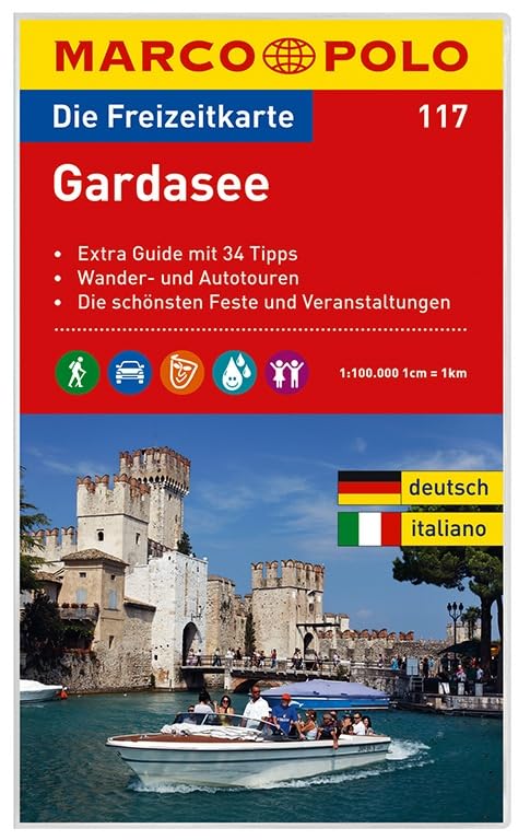 MARCO POLO Freizeitkarte Gardasee 1:100:000: Wanderparkplätze, Fahrradtouren, Die schönsten Biergärten & Ausflugslokale. Dtsch.-Italien. Leisure, Home & Garden