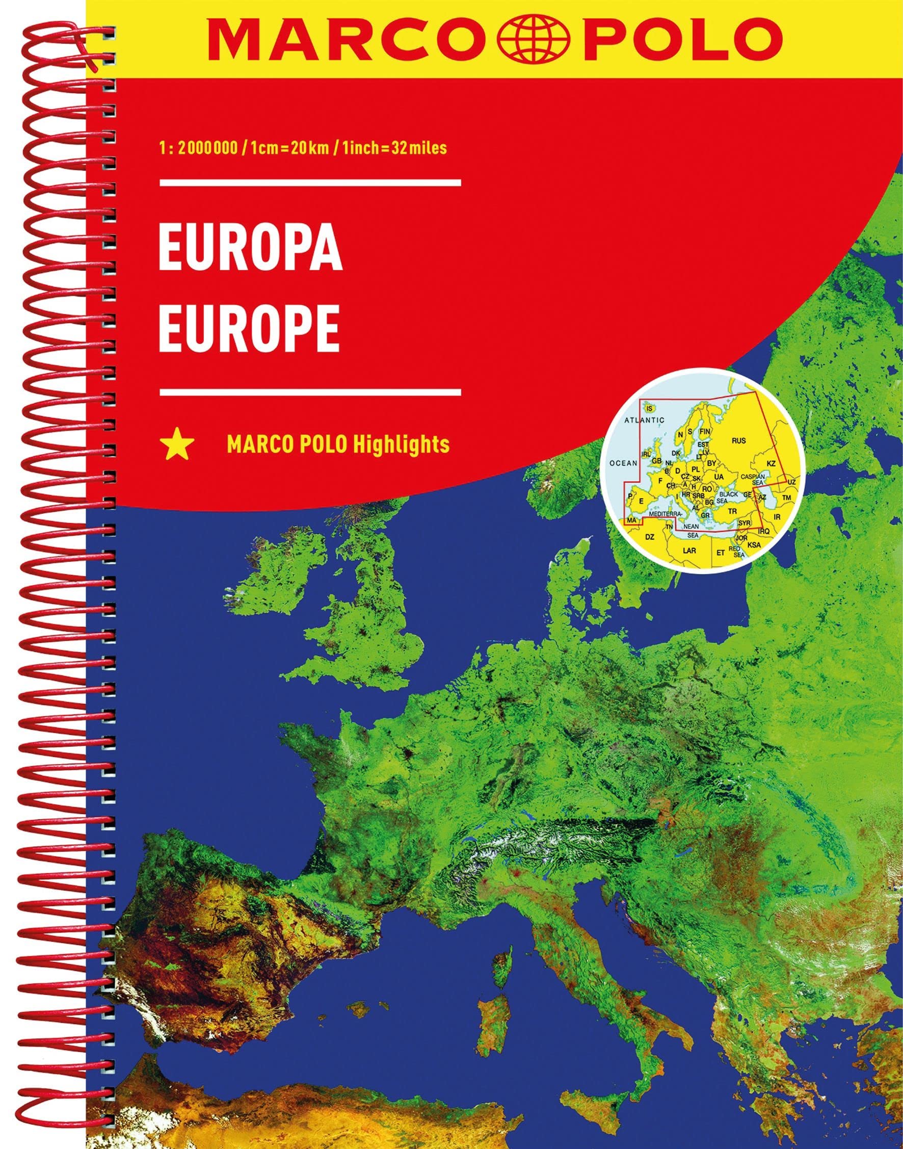 MARCO POLO Reiseatlas Europa 1:2 000 000 Leisure, Home & Garden