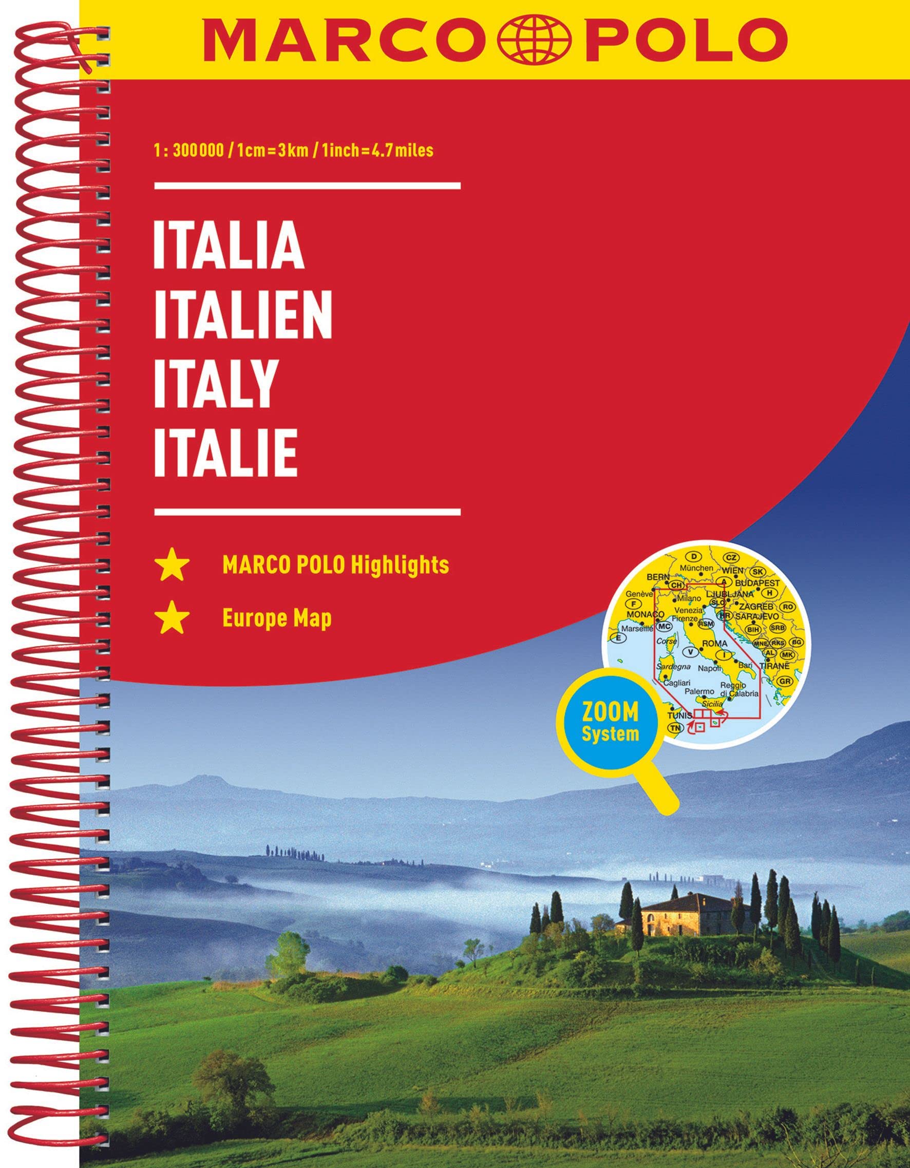 MARCO POLO Reiseatlas Italien 1:300.000: mit Europa 1:4,5 Mio. Leisure, Home & Garden