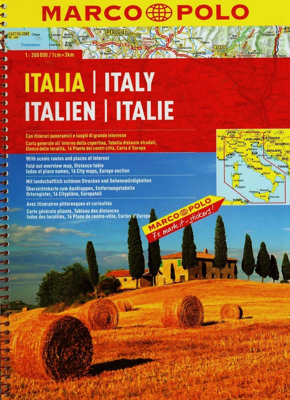 MARCO POLO Reiseatlas Italien 1:300.000: Mit landschaftlich schönen Strecken und Sehenswürdigkeiten. Übersichtskarte zum Ausklappen, ... Europateil (MARCO POLO Reiseatlanten) Leisure, Home & Garden