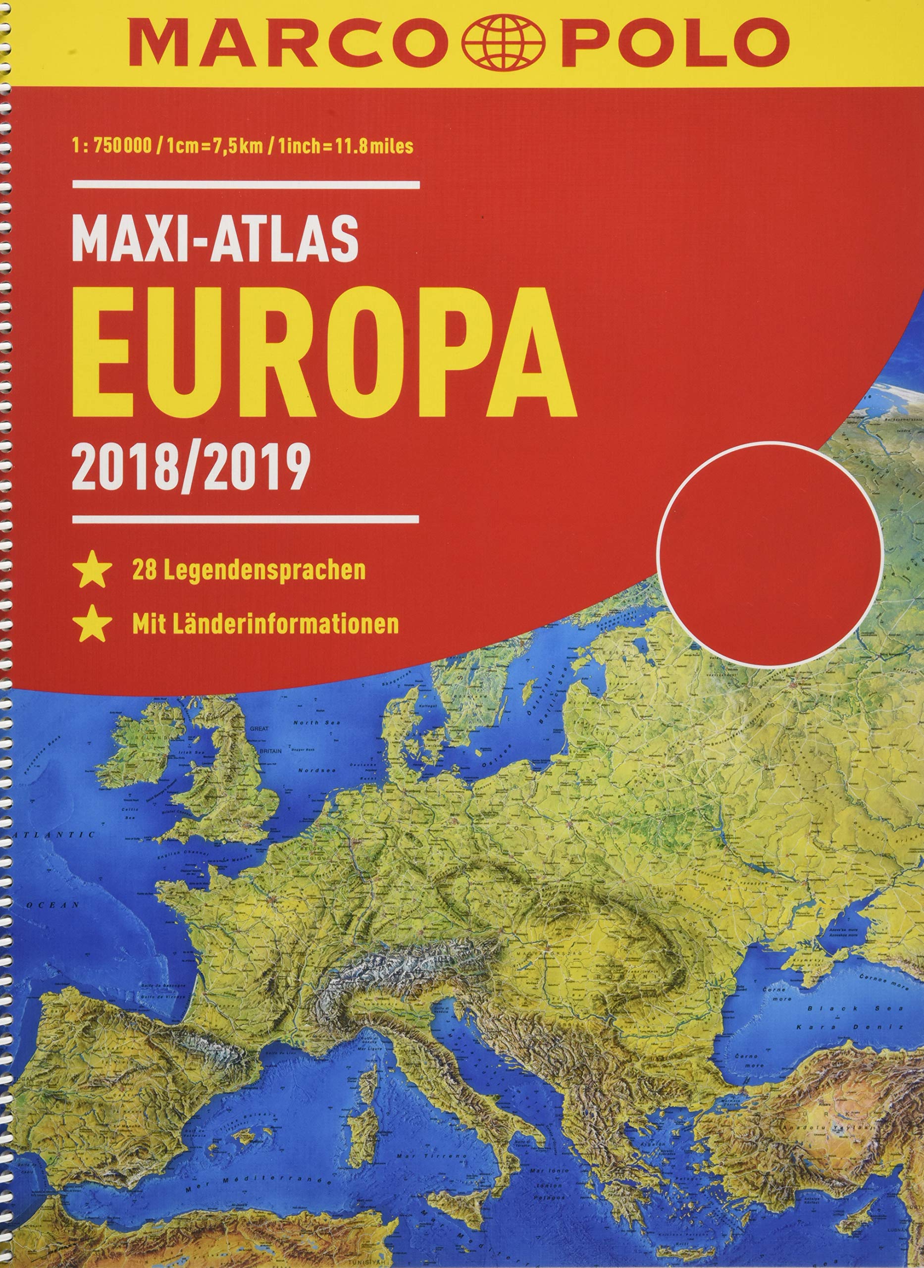 MARCO POLO Maxi-Atlas Europa 2018/2019 Leisure, Home & Garden