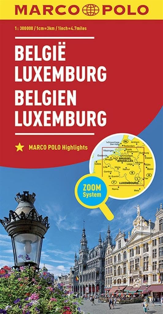 MARCO POLO Länderkarte Belgien, Luxemburg 1:300 000: Zoom System (MARCO POLO Länderkarten) Leisure, Home & Garden