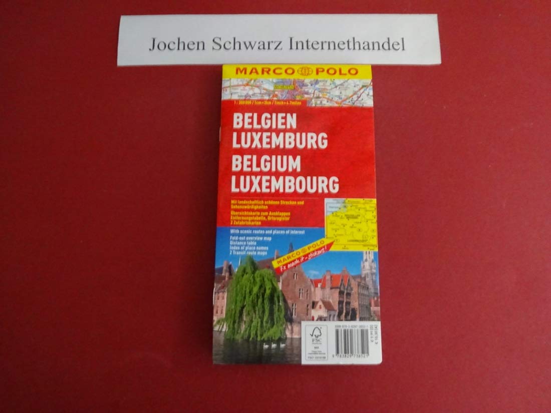 MARCO POLO Länderkarte Belgien, Luxemburg 1:300.000: Mit landschaftlich schönen Strecken und Sehenswürdigkeiten. Übersichtskarte zum Ausklappen, ... 2 Zufahrtskarten (MARCO POLO Länderkarten) Leisure, Home & Garden
