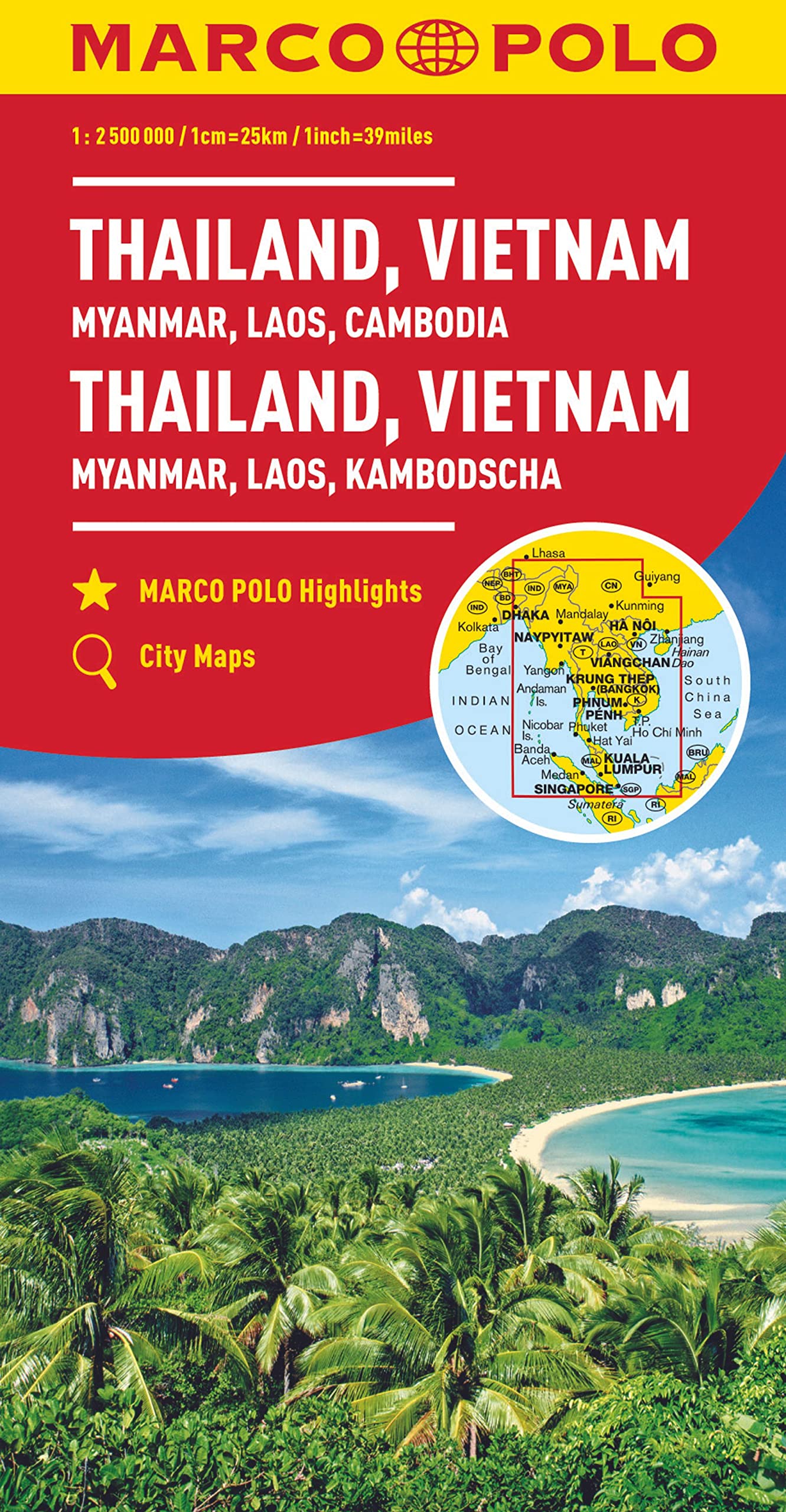 MARCO POLO Kontinentalkarte Thailand, Vietnam 1:2 500 000 Leisure, Home & Garden