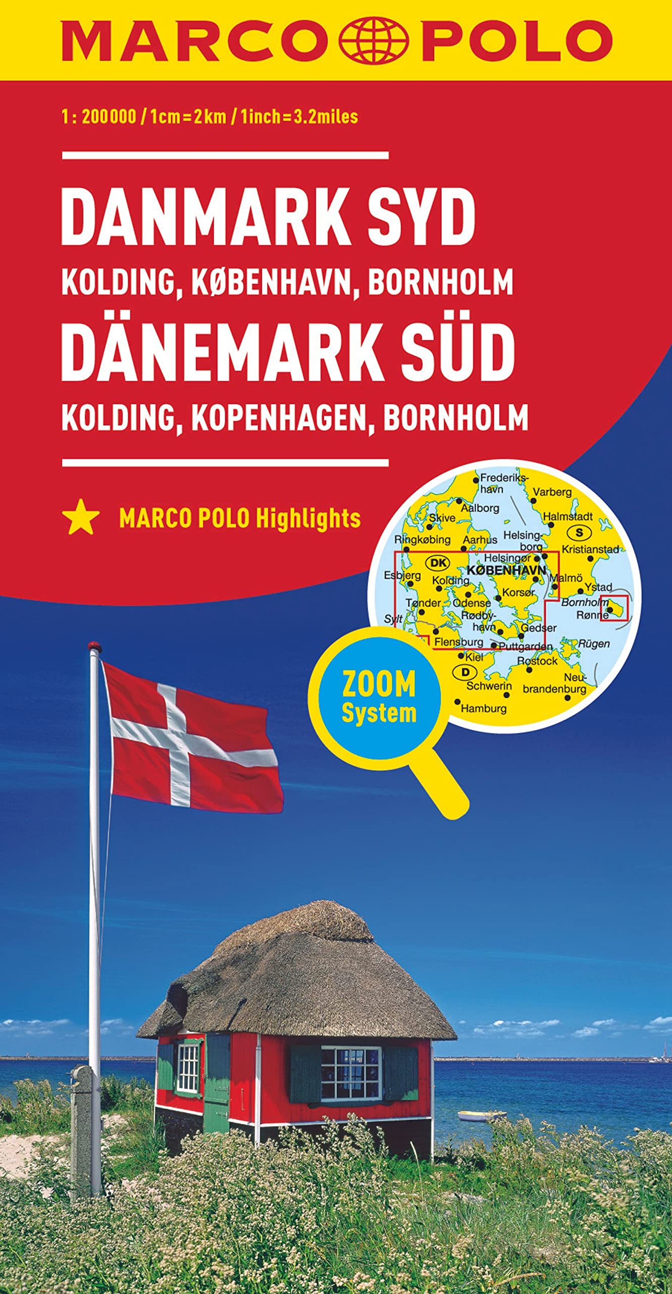 MARCO POLO Karte Dänemark Süd 1:200 000 book