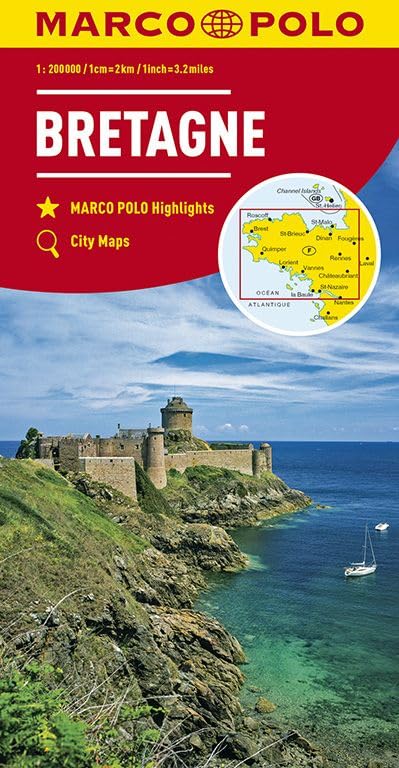 MARCO POLO Karte Bretagne 1:200 000 Leisure, Home & Garden