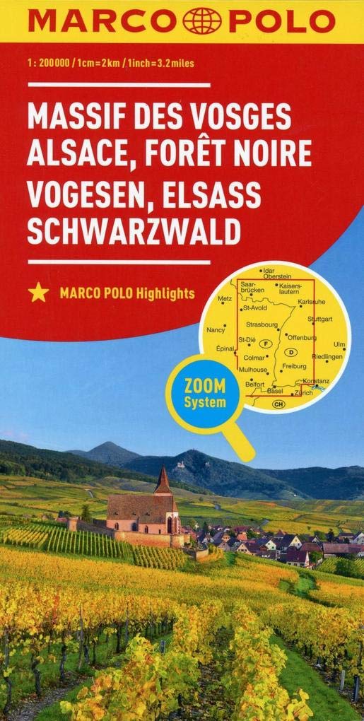 MARCO POLO Karte Frankreich Vogesen, Elsass, Schwarzwald 1:200 000 Leisure, Home & Garden
