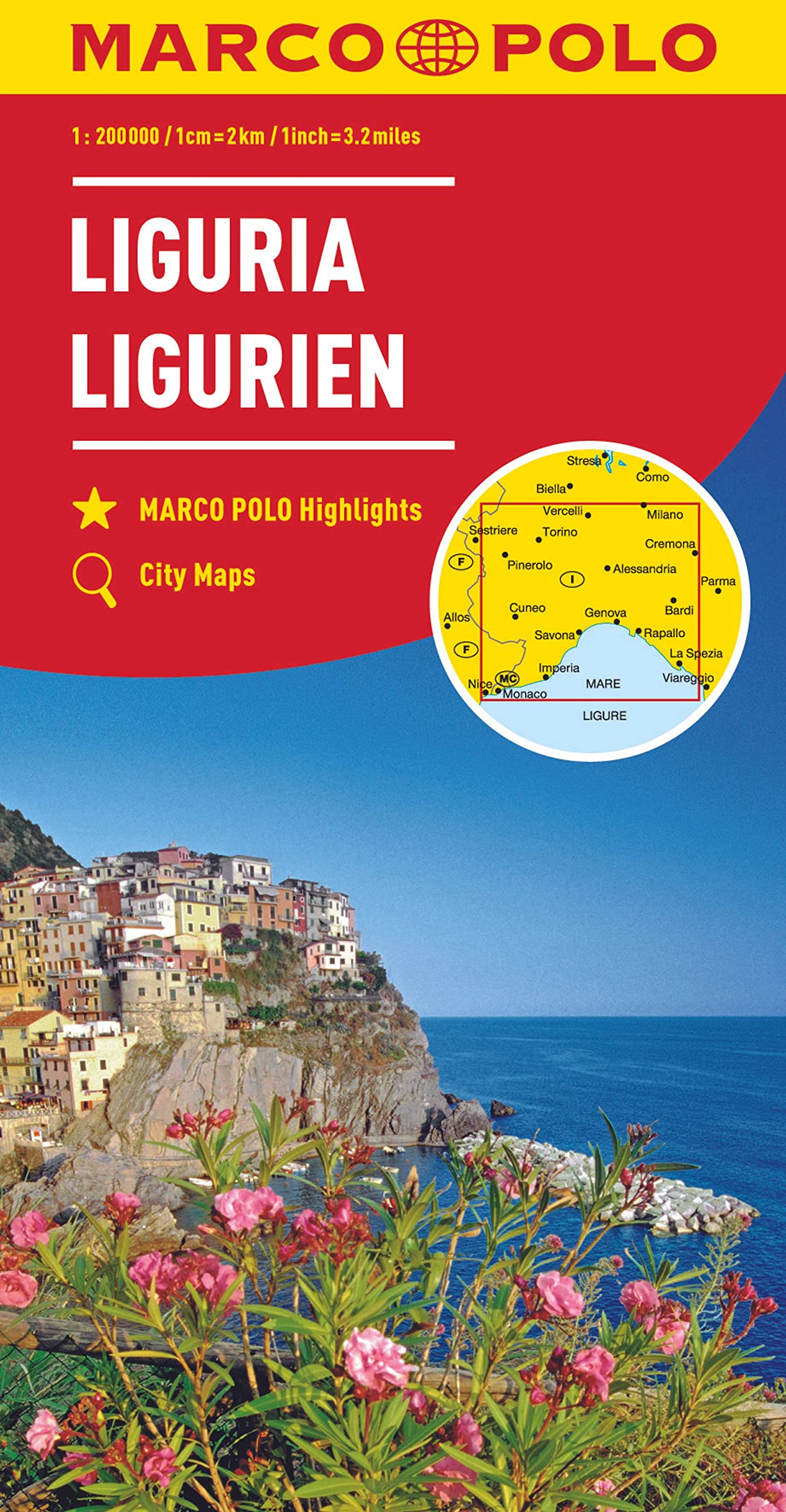 MARCO POLO Karte Italien Blatt 5 Ligurien 1:200 000: MARCO POLO Highlights, City Maps (MARCO POLO Karten 1:200.000) Leisure, Home & Garden