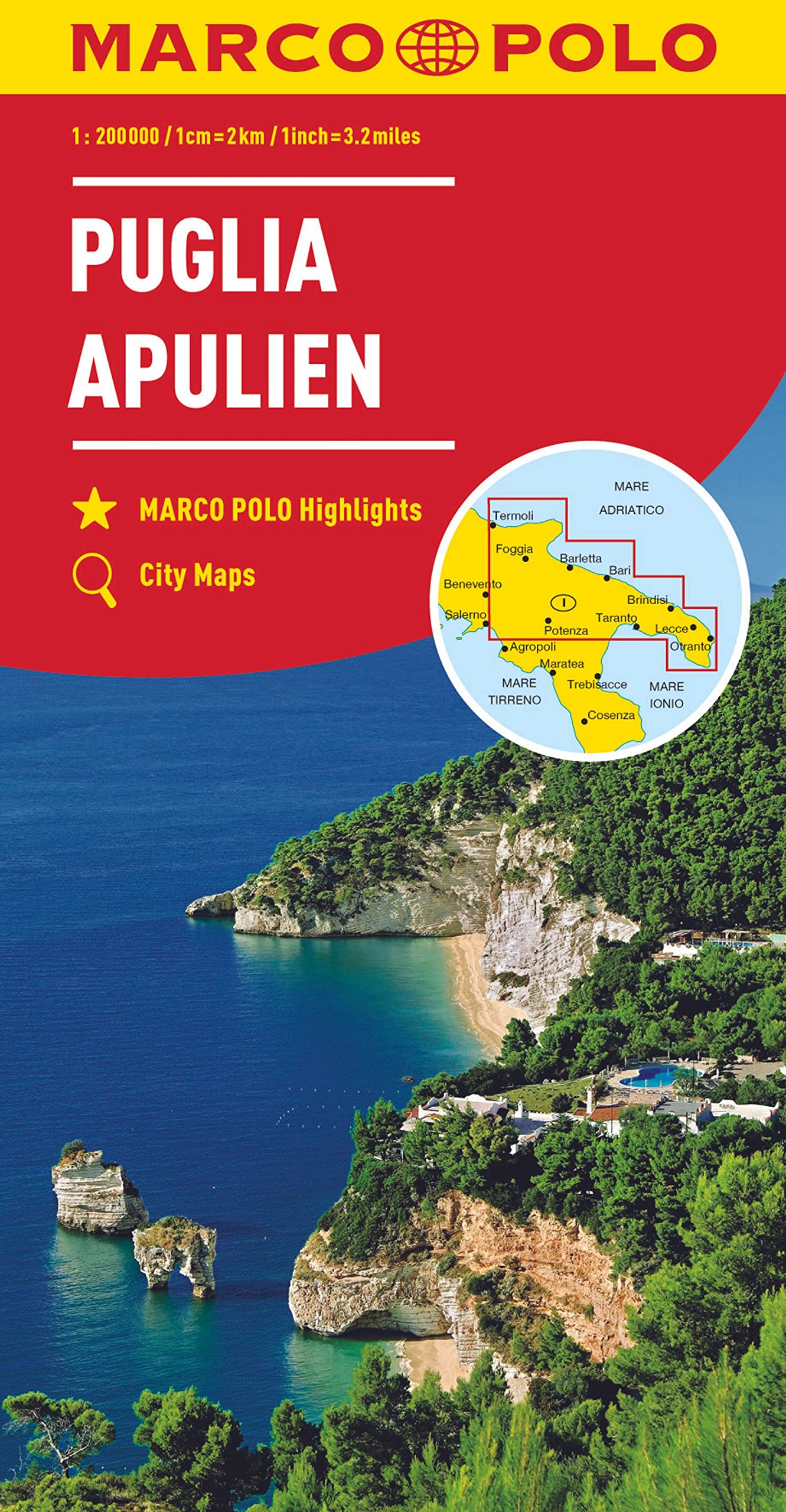 MARCO POLO Regionalkarte Italien 11 Apulien 1:200.000 Leisure, Home & Garden