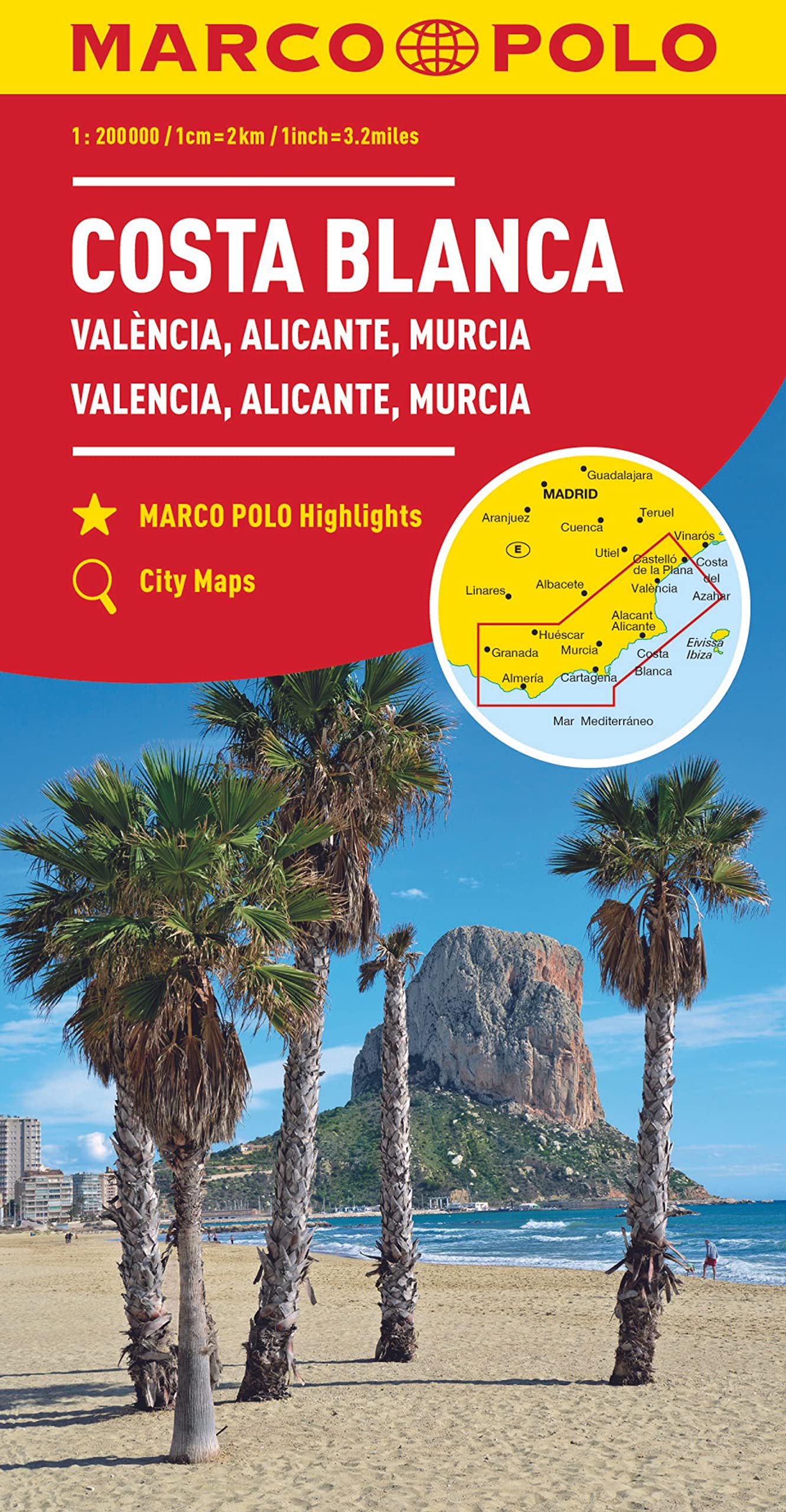 MARCO POLO Regionalkarte Spanien: Costa Blanca 1:200 000: Valencia, Alicante, Castellón, Murcia (MARCO POLO Karten 1:200.000) Stationery