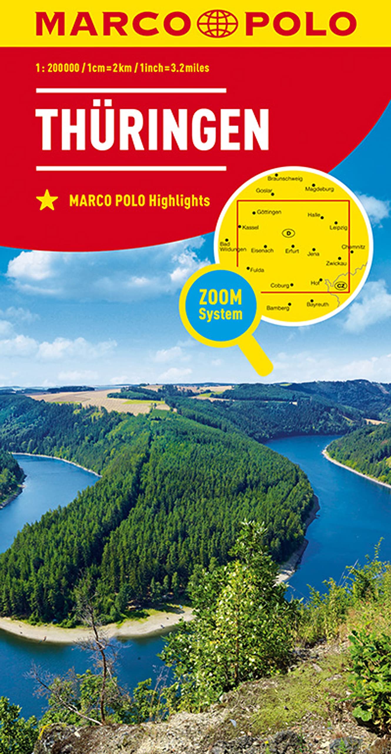 MARCO POLO Regionalkarte Deutschland 07 Thüringen 1:200.000: Wegenkaart Schaal 1 : 200.000 Leisure, Home & Garden