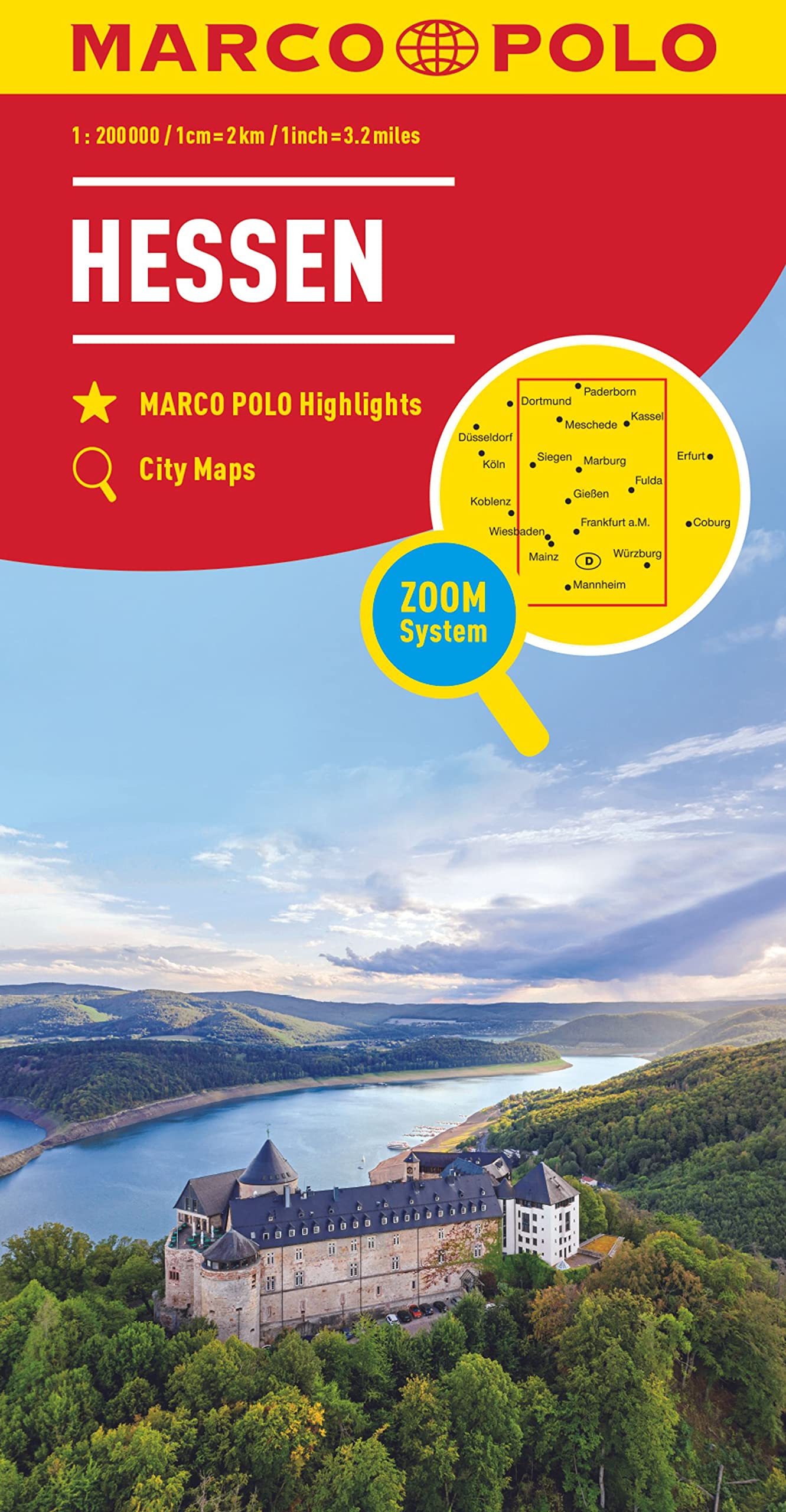 MARCO POLO Regionalkarte Deutschland 06 Hessen 1:200.000: Wegenkaart Schaal 1 : 200.000 Leisure, Home & Garden
