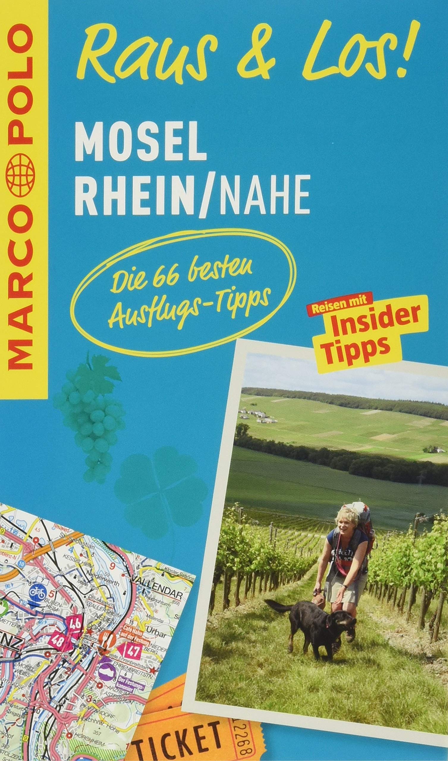 MARCO POLO Raus & Los! Mosel, Rhein, Nahe: Guide und große Erlebnis-Karte in praktischer Schutzhülle Leisure, Home & Garden