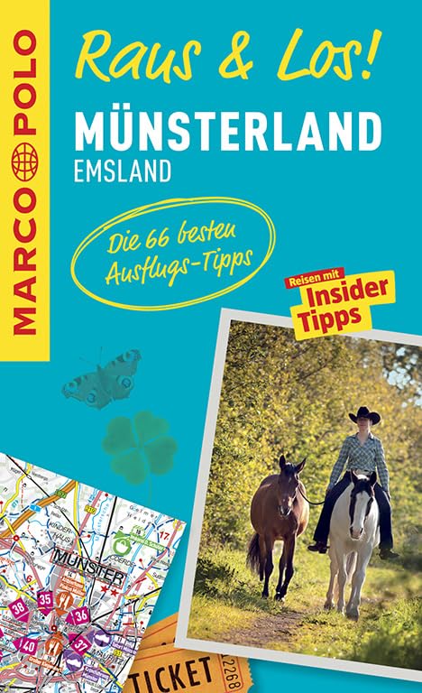 MARCO POLO Raus & Los! Münsterland, Emsland: Guide und große Erlebnis-Karte in praktischer Schutzhülle Leisure, Home & Garden