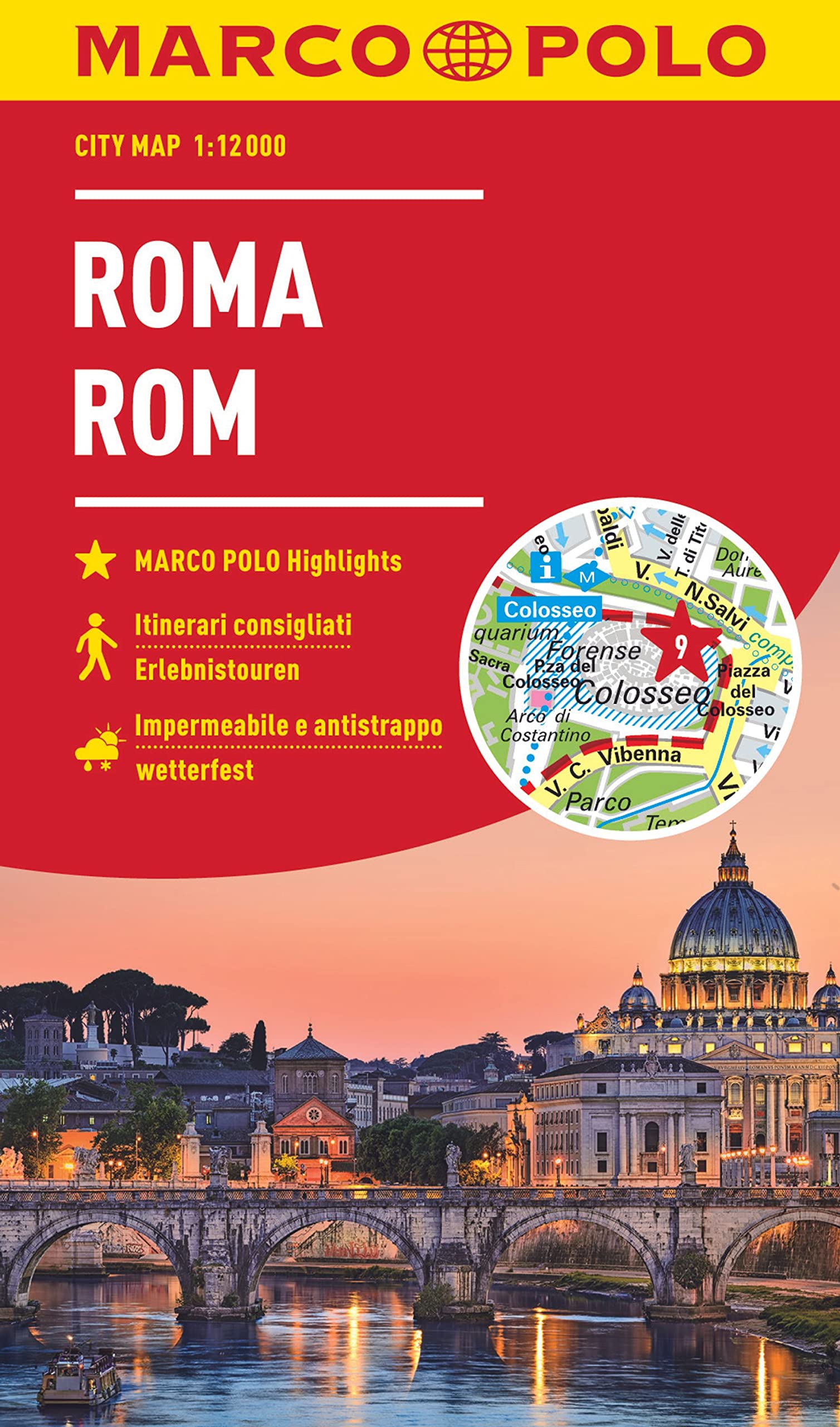 MARCO POLO Cityplan Rom 1:12 000 book