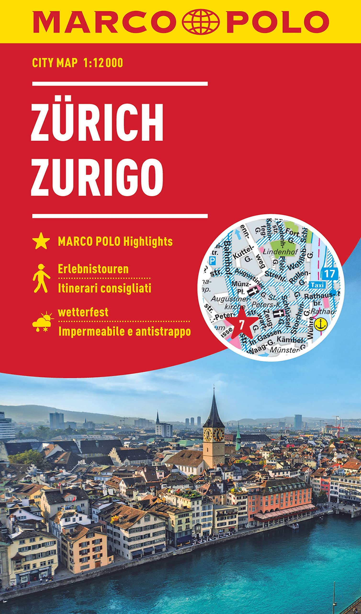 MARCO POLO Cityplan Zürich 1:12.000 Leisure, Home & Garden