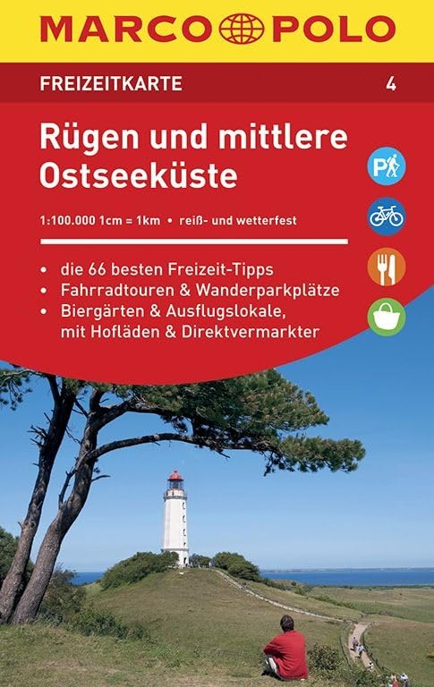 MARCO POLO Freizeitkarte 04 Rügen und mittlere Ostseeküste 1 : 100 000 Books