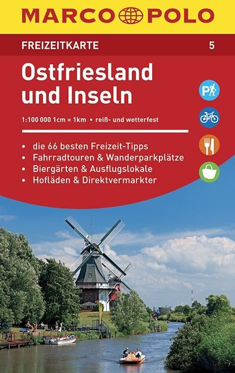 MARCO POLO Freizeitkarte 05 Ostfriesland und Inseln 1 : 100 000 Leisure, Home & Garden