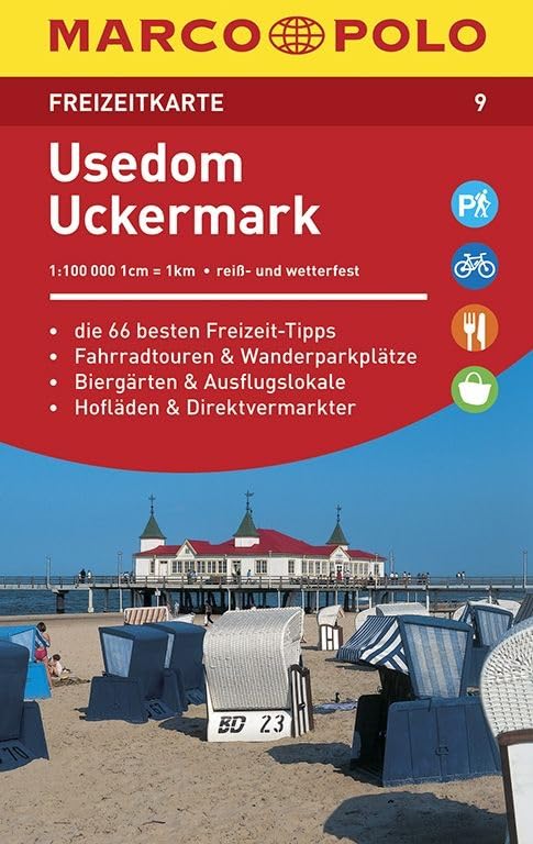 MARCO POLO Freizeitkarte 09 Usedom, Uckermark 1:100 000 Leisure, Home & Garden