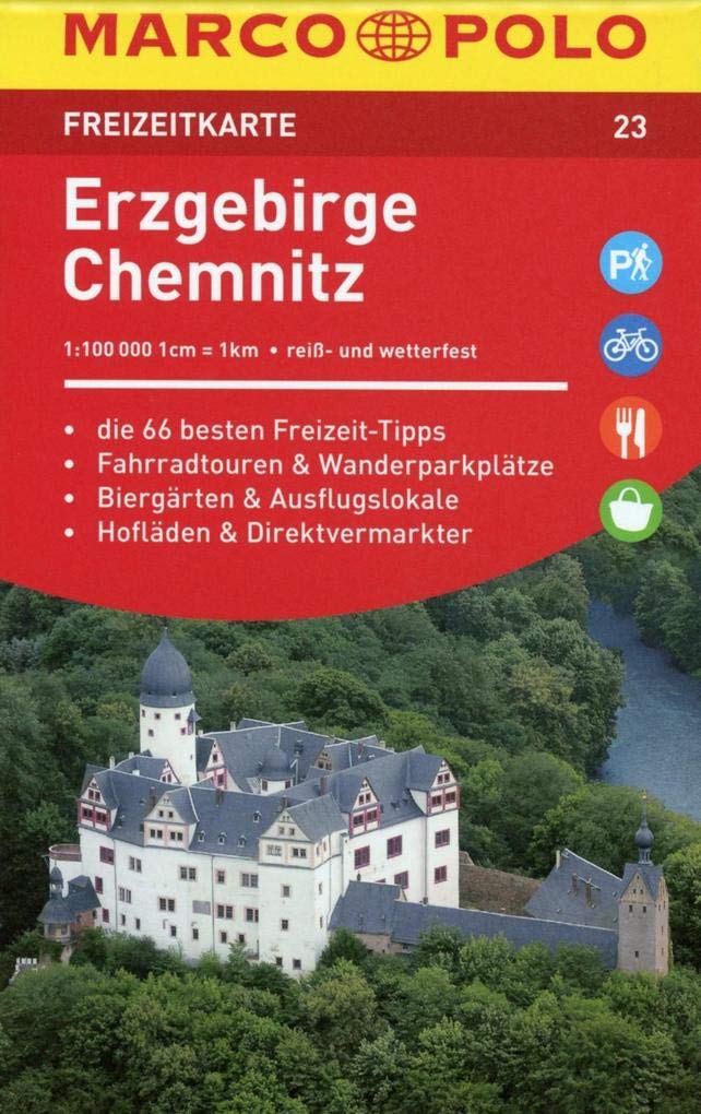 MARCO POLO Freizeitkarte Erzgebirge, Chemnitz 1:100 000 Leisure, Home & Garden