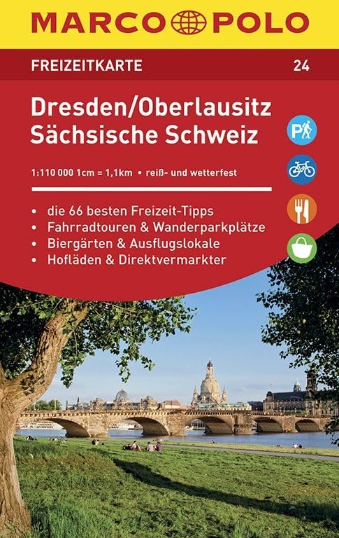 MARCO POLO Freizeitkarte Dresden, Oberlausitz, Sächsische Schweiz 1:110 000: Die 66 besten Freizeit-Tipps. Fahrradtouren & Wanderparkplätze. ... & Direktvermarkter. Reiß- und wetterfest Leisure, Home & Garden