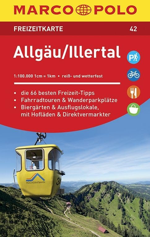 MARCO POLO Freizeitkarte 42 Allgäu, Illertal 1 : 100 000 book