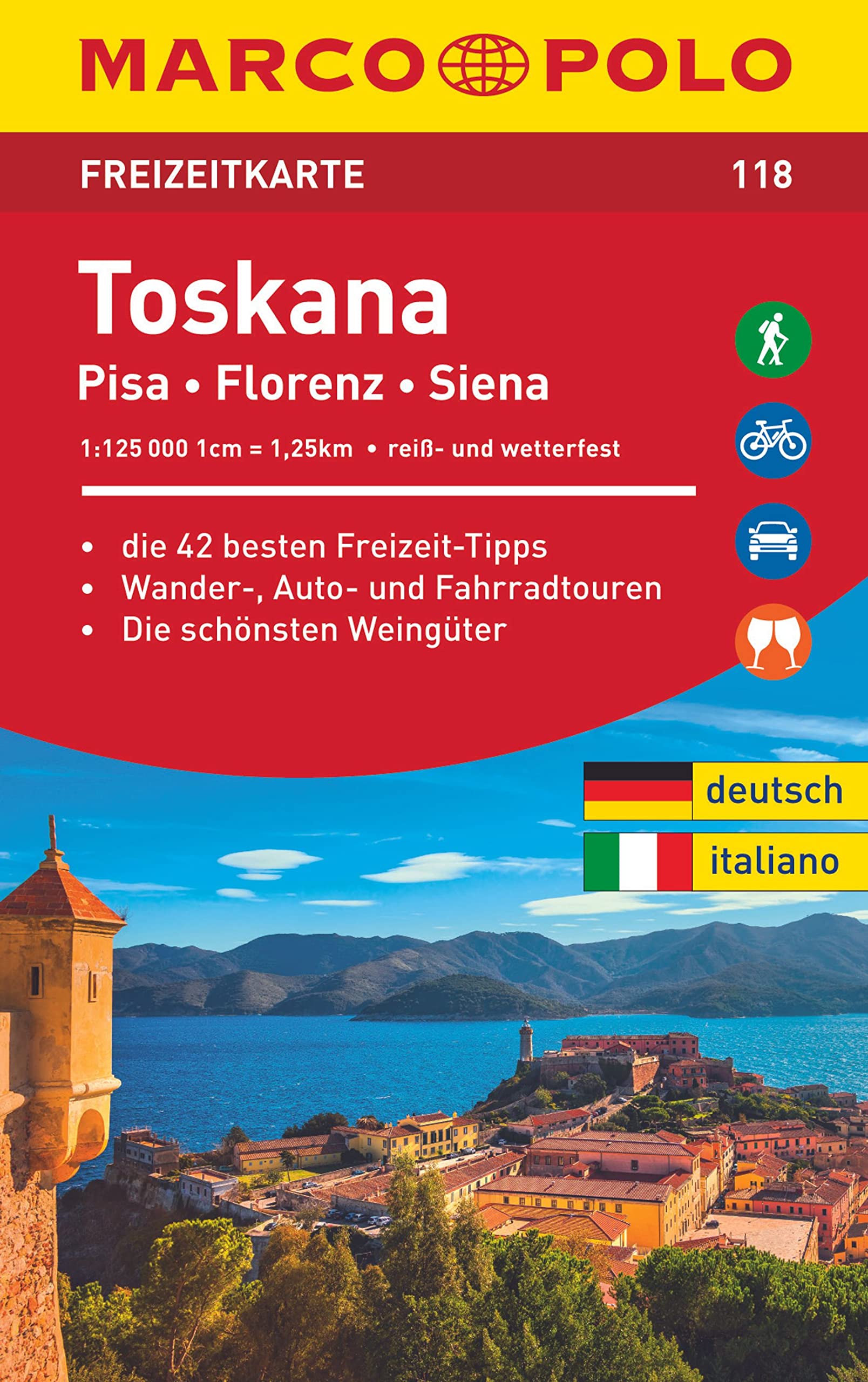 MARCO POLO Freizeitkarte Toskana 1:125 000 Leisure, Home & Garden
