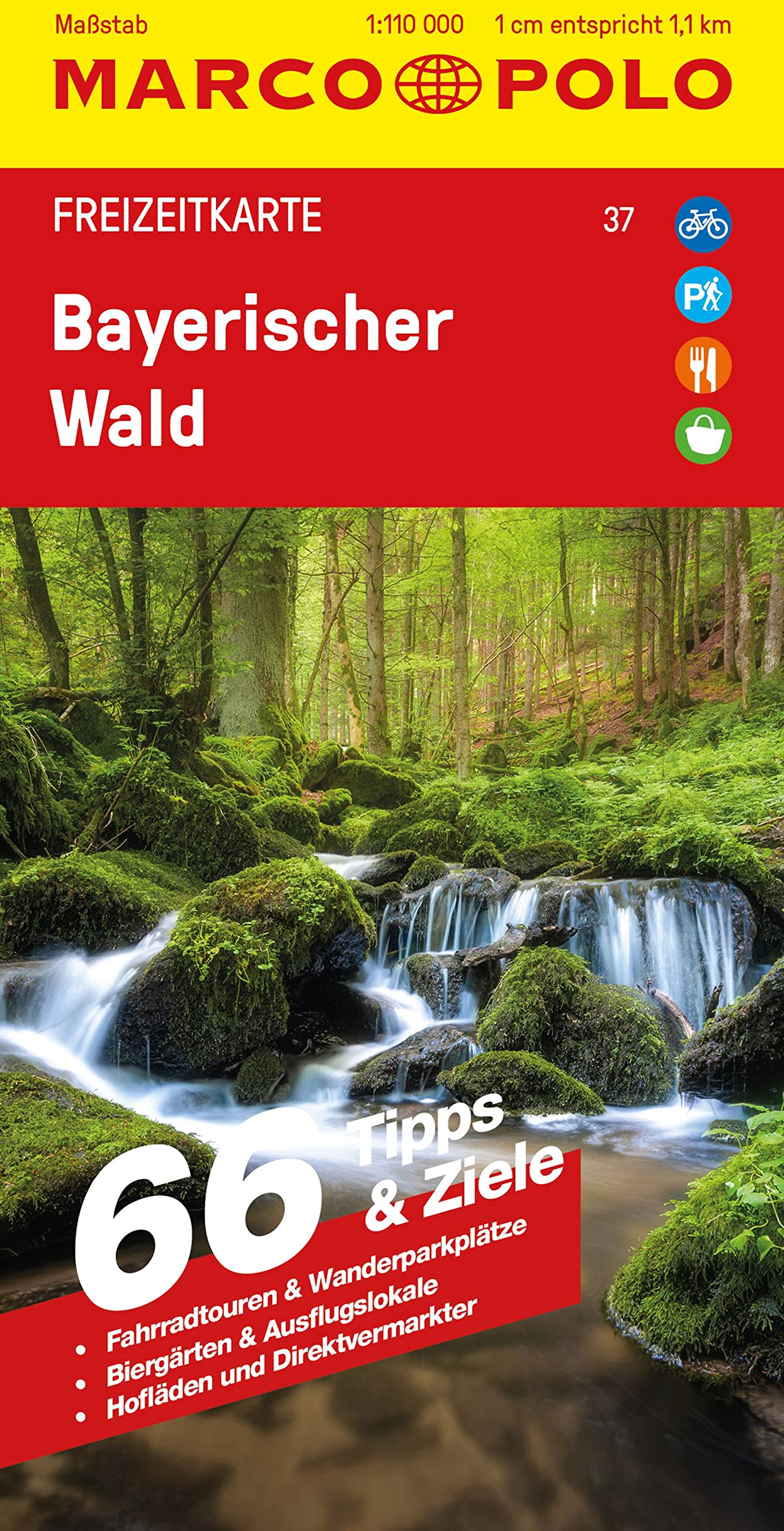 MARCO POLO Freizeitkarte 37 Bayerischer Wald 1:110.000 Leisure, Home & Garden