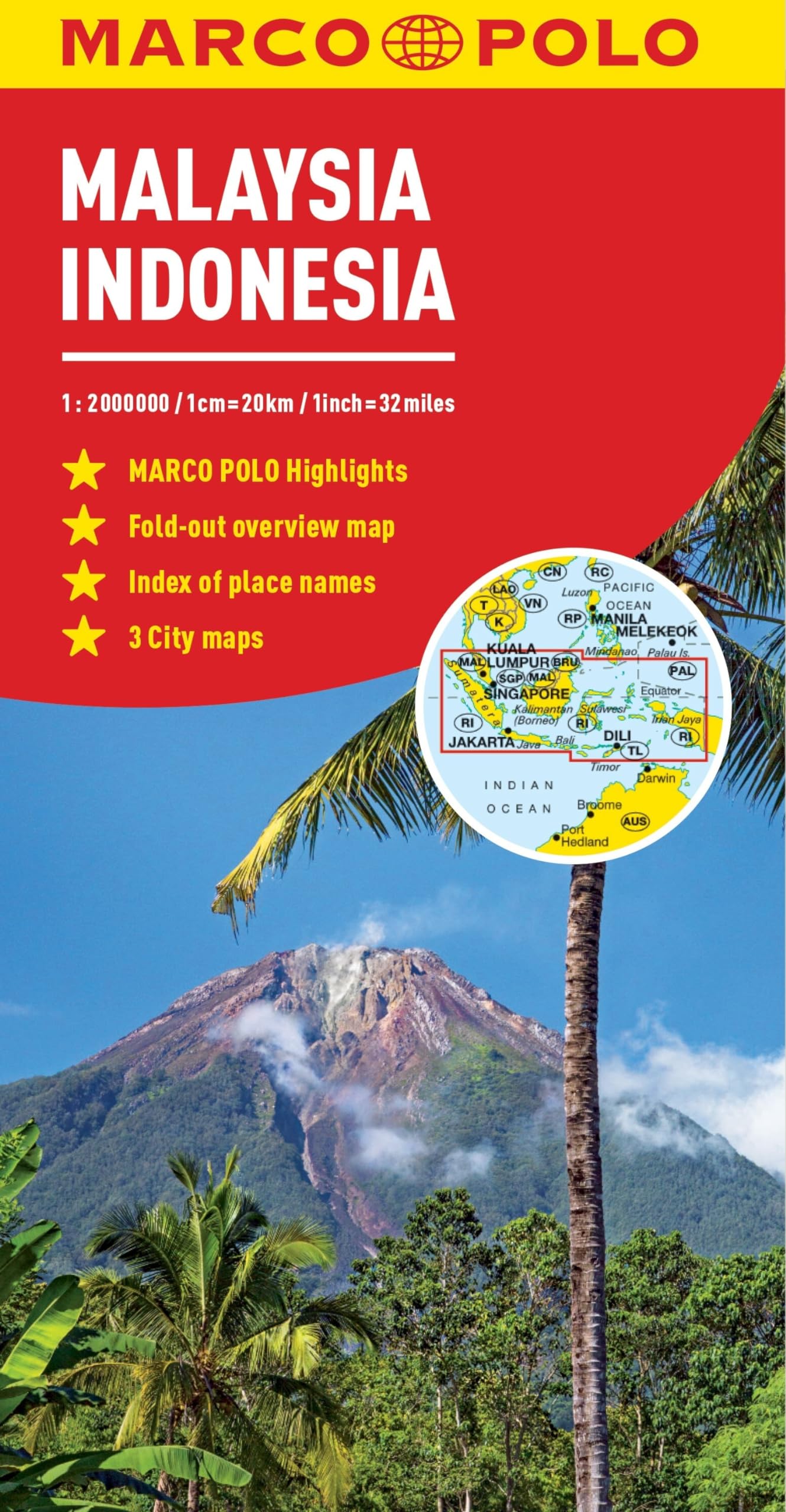 Malaysia and Indonesia Marco Polo Map Leisure, Home & Garden