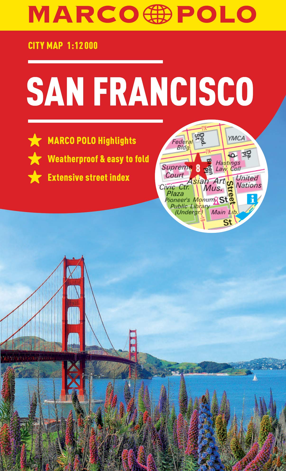 Marco Polo City Map San Francisco Leisure, Home & Garden
