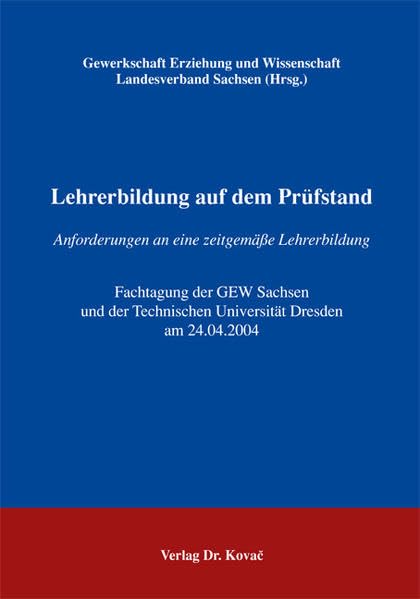 Lehrerbildung auf dem Prüfstand. Anforderungen an eine zeitgemässe Lehrerbildung Fachtagung der GEW Sachsen und der Technischen Universität Dresden am 24.04.2004 Education & Training