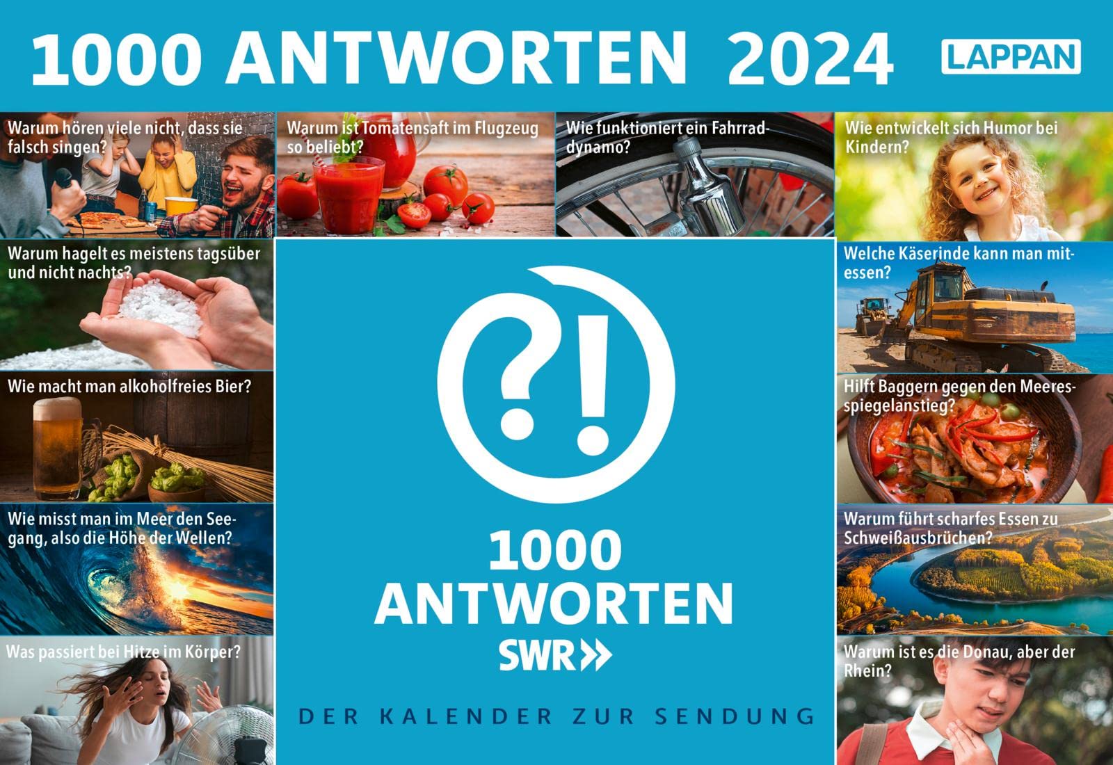 1000 Antworten - Tageskalender 2024: Tischkalender zum Aufstellen book