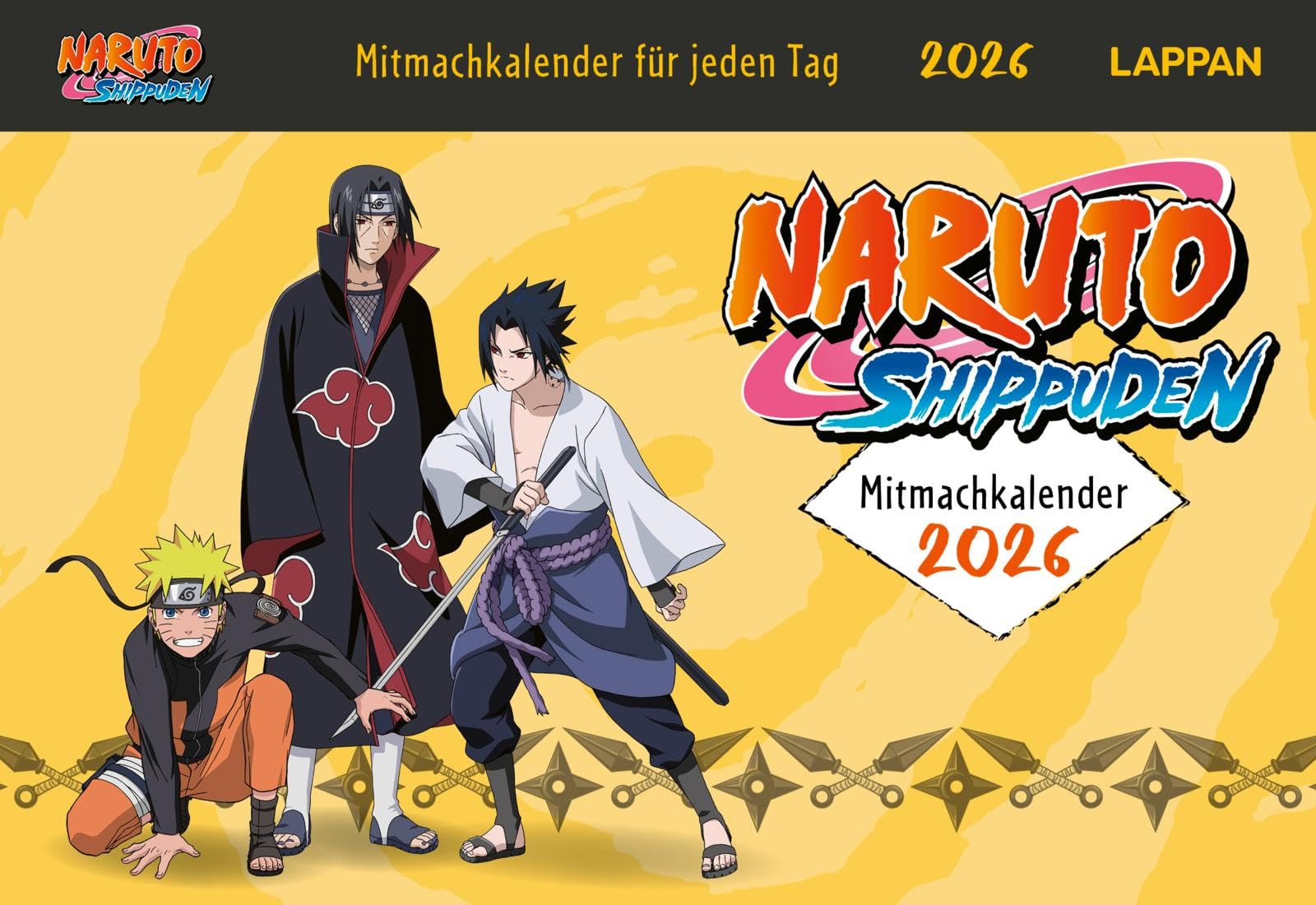 Naruto Shippuden 2026 Mitmachkalender für jeden Tag: Tagesabreißkalender zum Aufstellen Manga