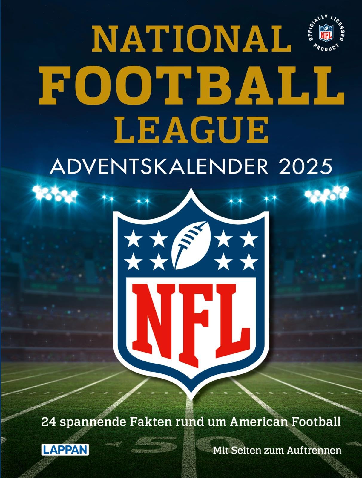 NFL American Football Adventskalender 2025: 24 Mal spannendes Hintergrundwissen rund um American Football | Ideal für Football-Fans - mit Seiten zum Auftrennen Lifestyle