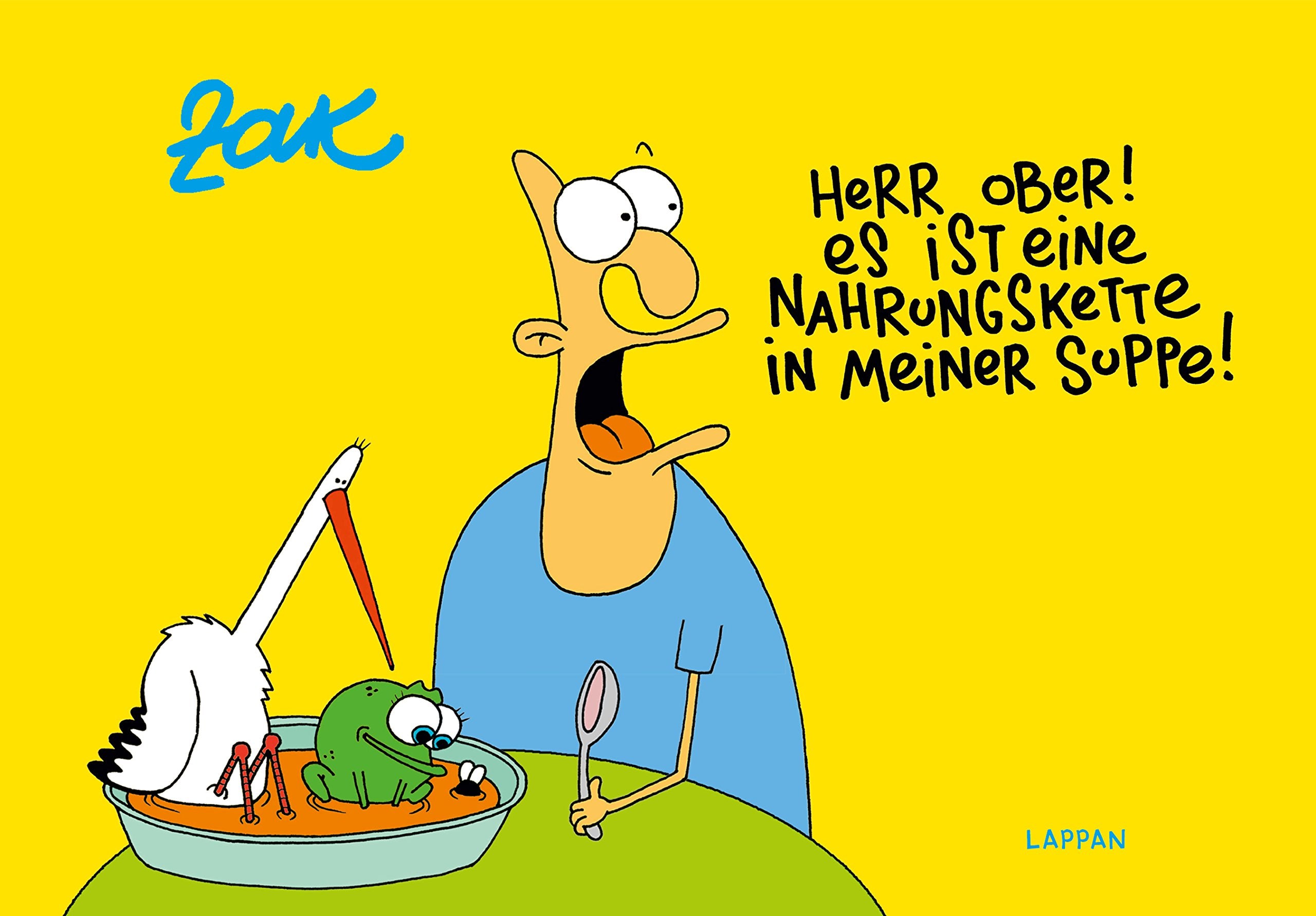 Herr Ober! Es ist eine Nahrungskette in meiner Suppe! Cartoons