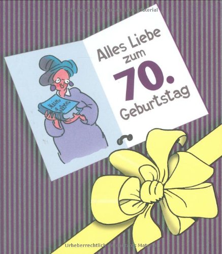 Herzlichen Glückwunsch zum 70. Geburtstag, Frauen Lifestyle