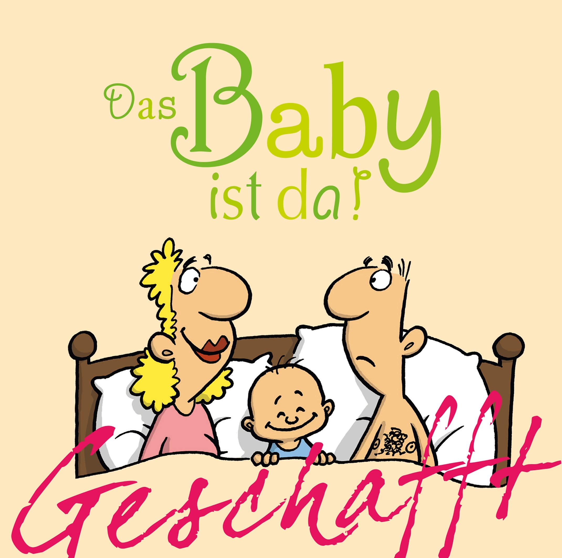 Geschafft: Geschafft! Das Baby ist da! Cartoons