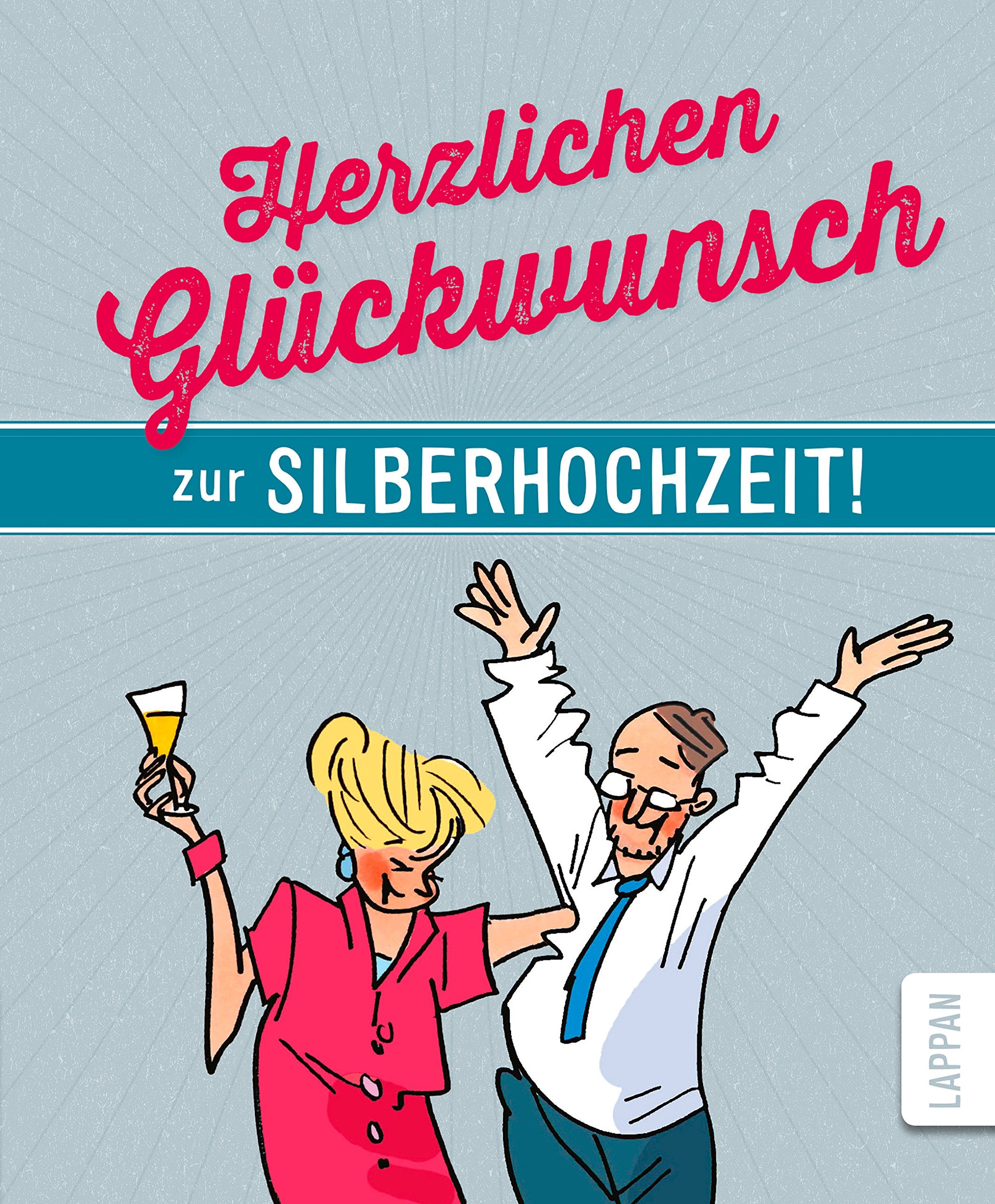 Herzlichen Glückwunsch zur Silberhochzeit! Cartoons