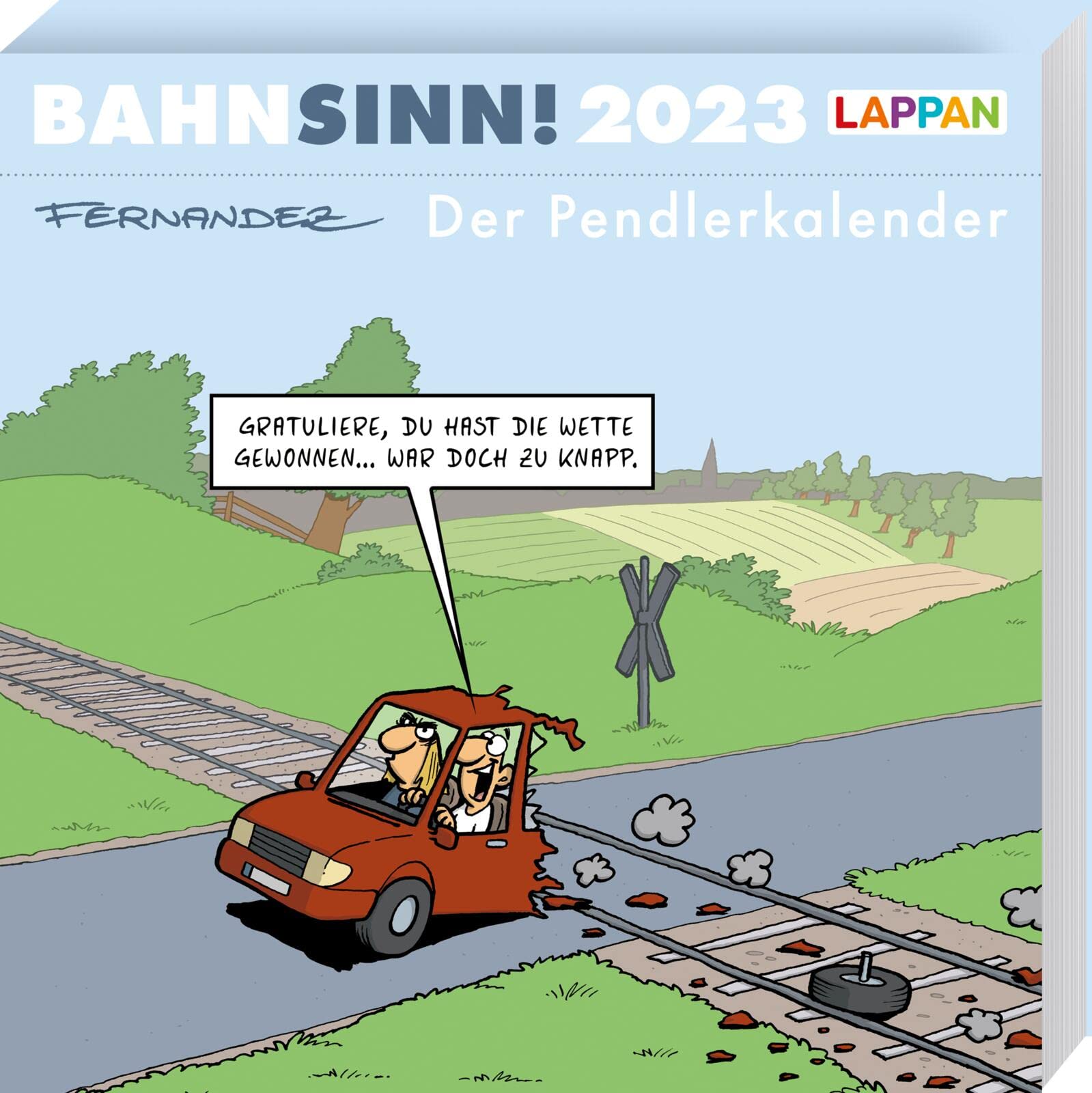 Bahnsinn! Der Pendlerkalender 2023: Tischkalender mit Cartoon-Postkarten: Postkartenkalender 2023 | Lustiger Kalender für Pendler und Reisende Social Sciences