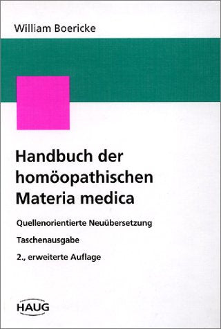 Handbuch der homöopathischen Materia medica, Taschenausgabe Medicine