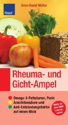Rheuma- und Gicht-Ampel: Omega-3-Fettsäuren, Purin, Arachidonsäure und Anti-Entzündungsfaktor auf einen Blick. Werte für über 2600 Lebensmittel. ... für Ernährungsmedizin und Diätetik e.V. Health, Nutrition & Fitness