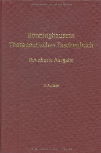 Bönninghausens Therapeutisches Taschenbuch: Revidierte Ausgabe Medicine